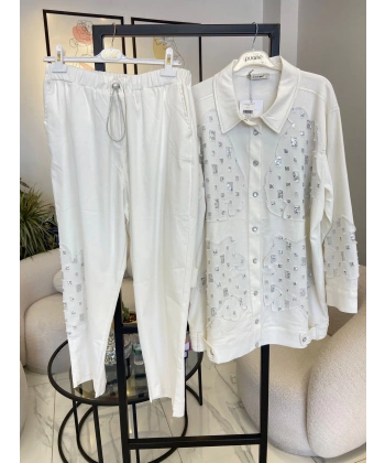 LİSSMORE BEYAZ KOT TAKIM