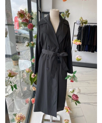 NURCAN ÇETİN ANTRASİT TRENÇ