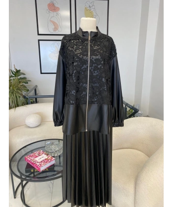 NURCAN ÇETİN DERİ İŞLEMELİ TAKIM