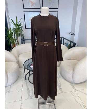 NURCAN ÇETİN FERMUAR DETAYLI ELBİSE