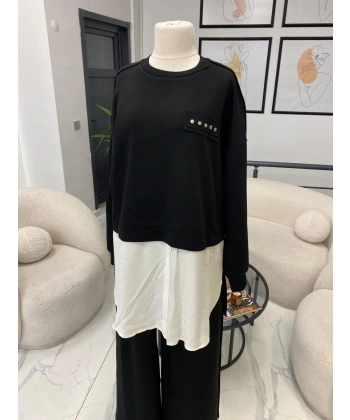 NURCAN ÇETİN GÖMLEK DETAYLI TAKIM