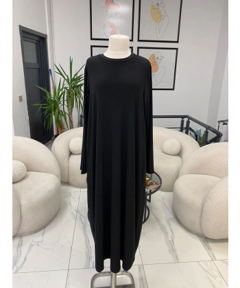 NURCAN ÇETİN SİYAH İÇ ELBİSE