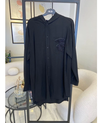 NURCAN ÇETİN SİYAH GÖMLEK