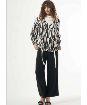 Nuss Desenli Takım Siyah