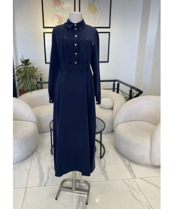 Nuss detaylı elbise