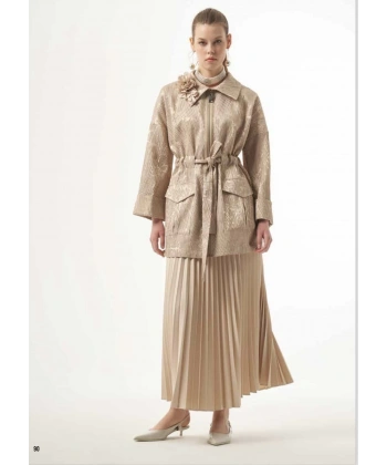 Nuss Pliseli Bej Etek