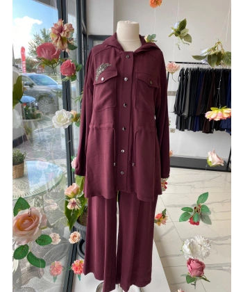 NUSS taş detaylı takım