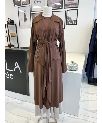 Orhan Store Nakış Detaylı Süet Kap
