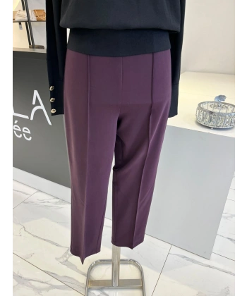 Sentez Önü Nervürlü Dar Paça Pantolon