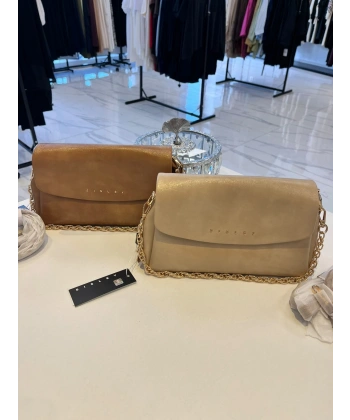 Sisley Gold Zincir Askılı Omuz Çantası