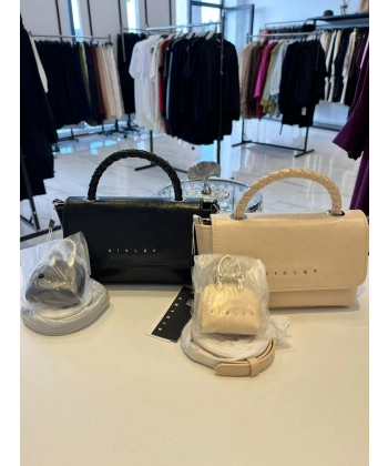 Sisley Örgü Saplı Mini El & Omuz Çantası