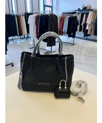 Sisley Örgülü El & Omuz Çantası