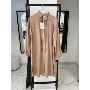 ALLDAY YAKASI FIRFIRLI UZUN GÖMLEK