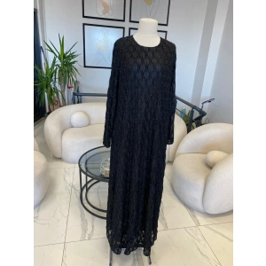 DULE BÜYÜK BEDEN SİMLİ ELBİSE