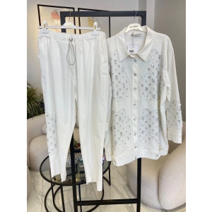 LİSSMORE BEYAZ KOT TAKIM