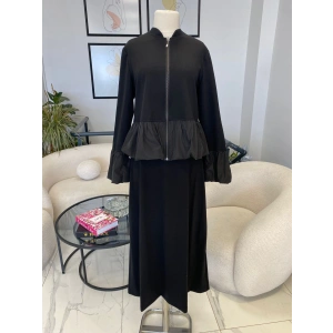 NURCAN ÇETİN BALON DETAYLI ETEKLİ TAKIM