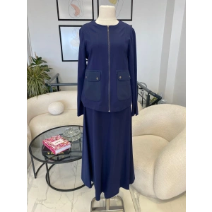 NURCAN ÇETİN CEKET TAKIM LACİVERT