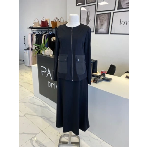 NURCAN ÇETİN CEKET TAKIM SİYAH