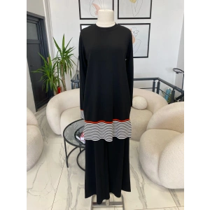 Nurcan çetin çizgili triko takım