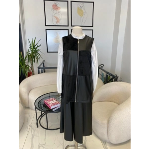 nurcan çetin deri yelekli takım