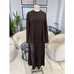 NURCAN ÇETİN FERMUAR DETAYLI ETEKLİ TAKIM