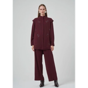 NUSS ÇİÇEK TAŞLI İKİLİ TAKIM