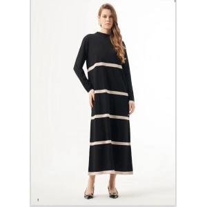 Nuss Çizgili Elbise