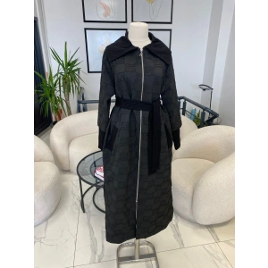 NUSS JAKARLI UZUN PARDESÜ SİYAH