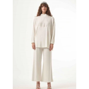 Nuss Omzu Çıtçıtlı Pantolonlu Takım