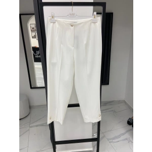 SENTEZ DÜĞMELİ PANTOLON BEYAZ