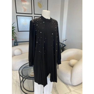 DULE BÜYÜK BEDEN YAKALI TAŞLI KAP