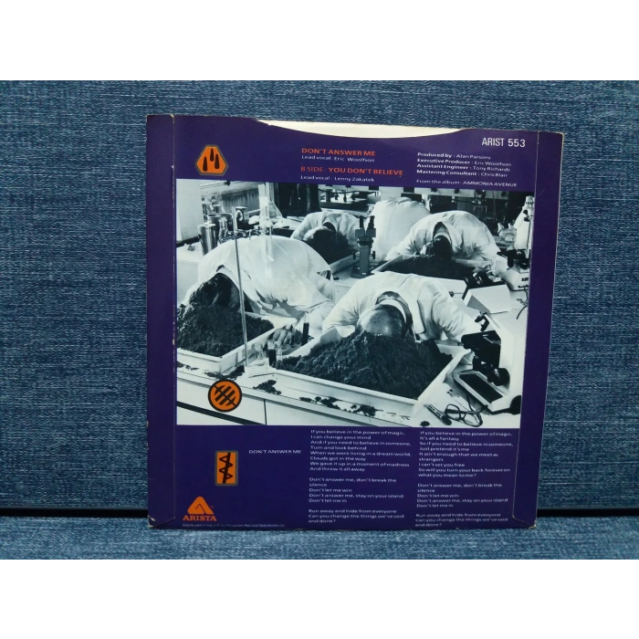 ALAN PARSONS PROJECT DONT ANSWER ME ( PROMO )