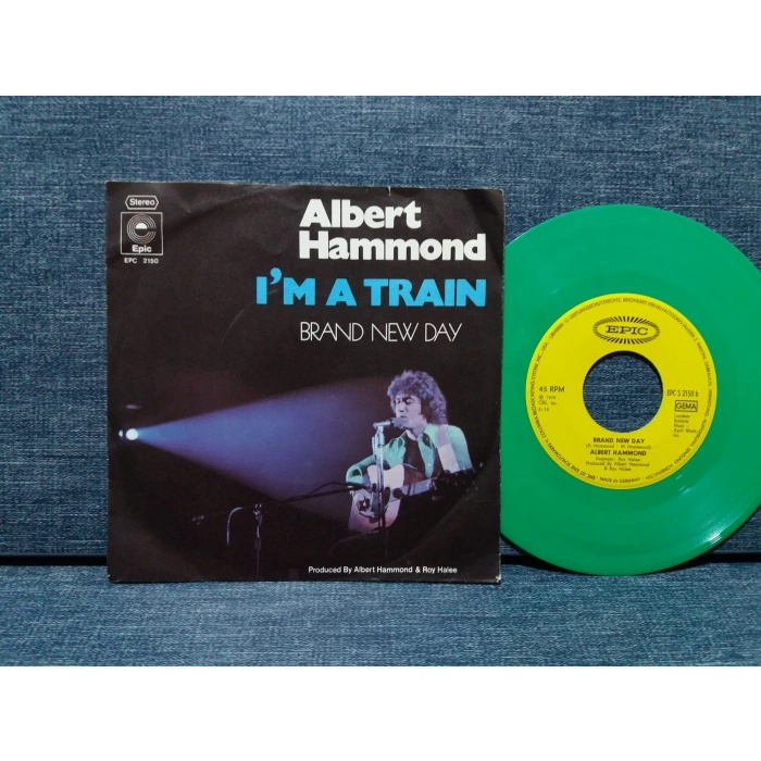 ALBERT HAMMOND I M A TRAIN  ( RENKLİ PLAK)