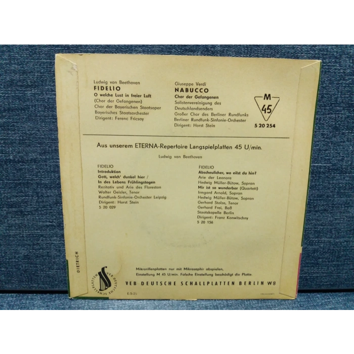 BEETHOVEN FIDELIO - VERDI NABUCCO