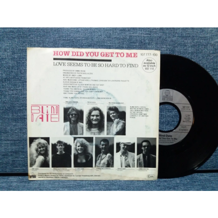 BLIND DATE HOW DID YOU GET