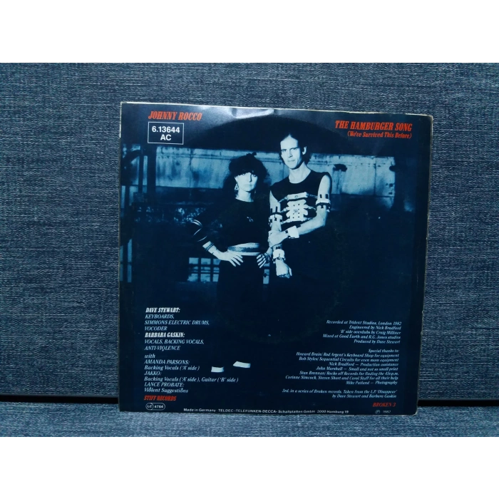 DAVE STEWART BARBARA GASKIN JOHNNY ROCCO