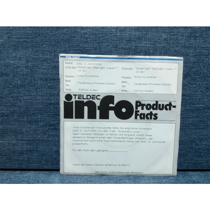 DEE D JACKSON MOONLIGHT STARLIGHT