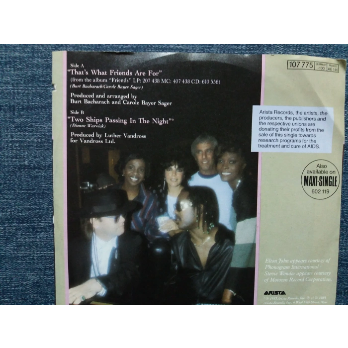 DIONNE ELTON JOHN STEVIE WONDER GLADYS KNIGHT