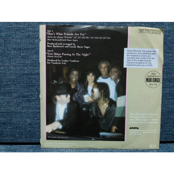 DIONNE ELTON JOHN STEVIE WONDER GLADYS KNIGHT