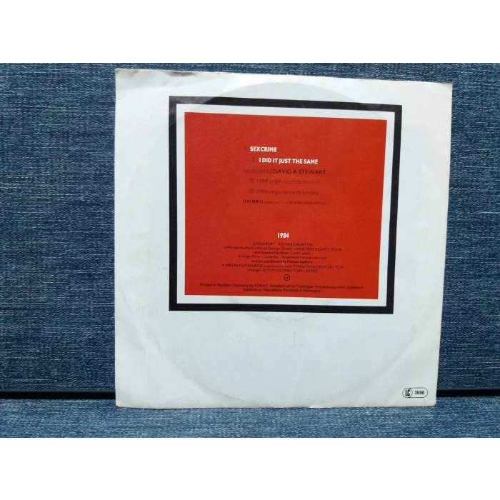 EURYTHMICS SEXCRIME - JUST THE TIME