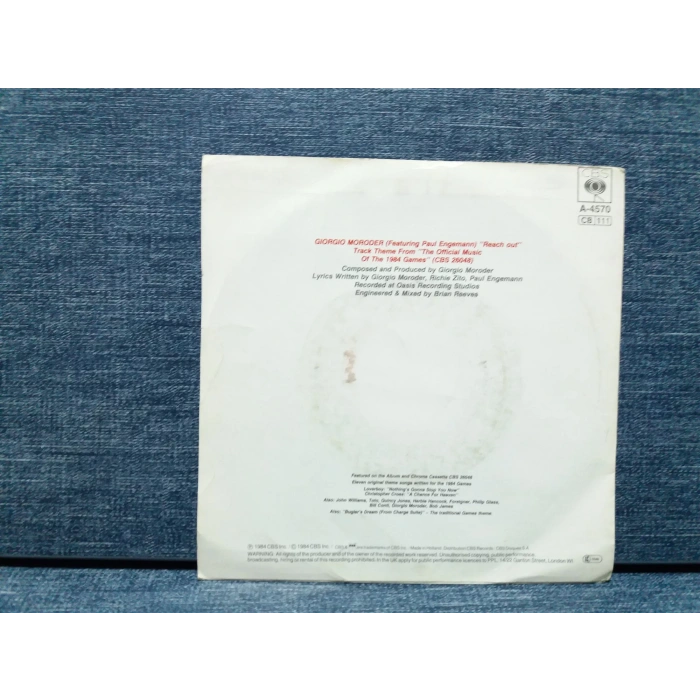 GIORGIO MORODER REACH OUT 1984 OLYMPIAD