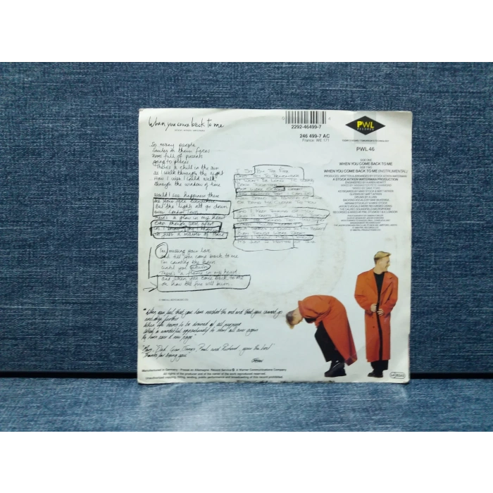 JASON DONOVAN WHEN YOU COME BACK