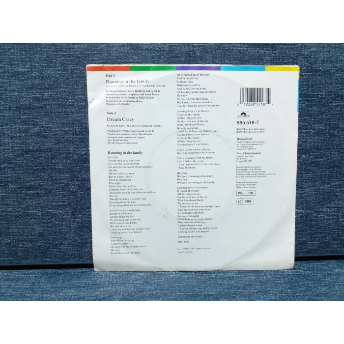 LEVEL 42 RUNNING IN THE FAMILY