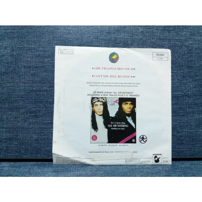 MILLI VANILLI GONNA MISS YOU