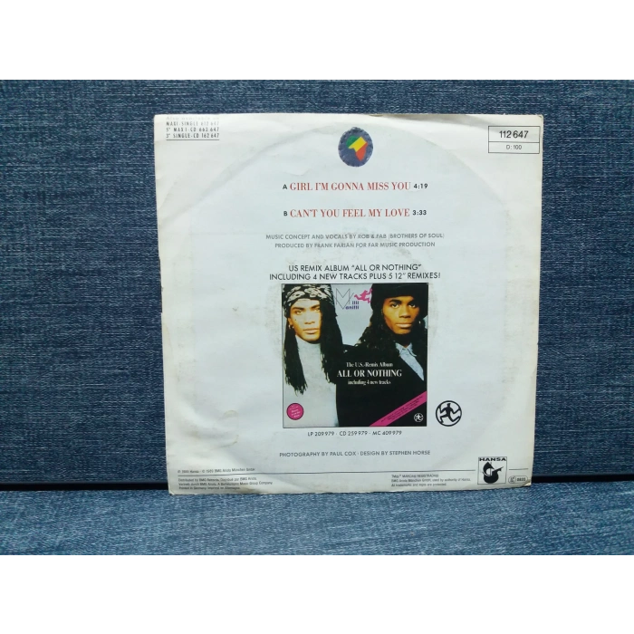 MILLI WANILLI GIRL I M GONNA MISS YOU