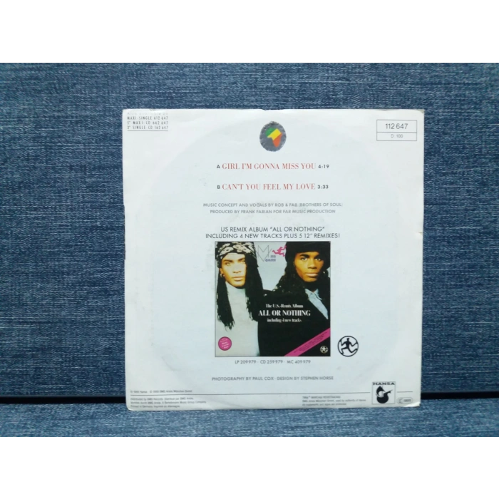 MILLI WANILLI GIRL I M GONNA MISS YOU