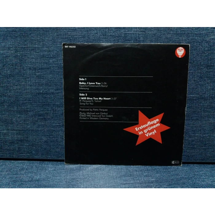 NICKY ONIDIS BABY I LOVE  ( RENKLİ PLAK )