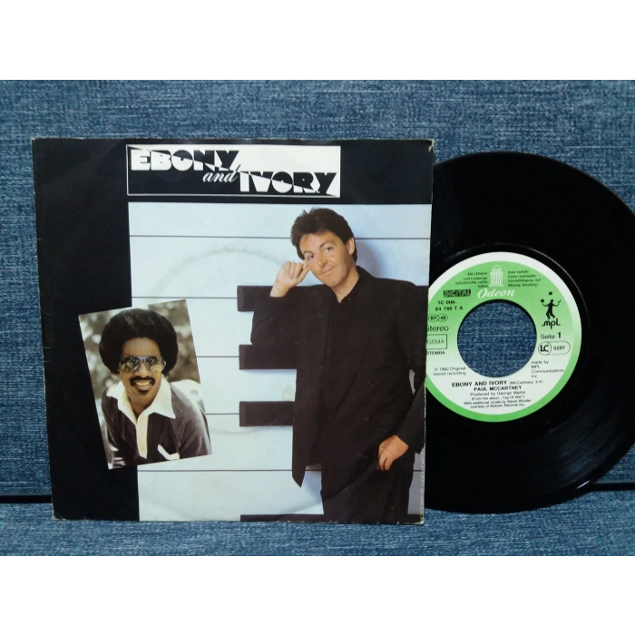 PAUL McCARTNEY STEVIE WONDER EBONY IVORY