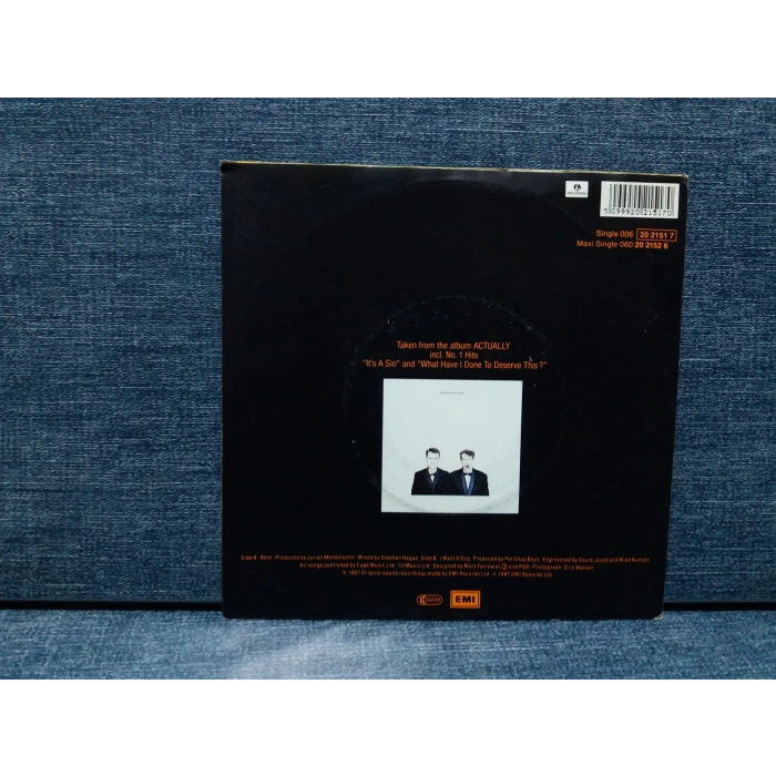 PET SHOP BOYS RENT - I WANT A DOG