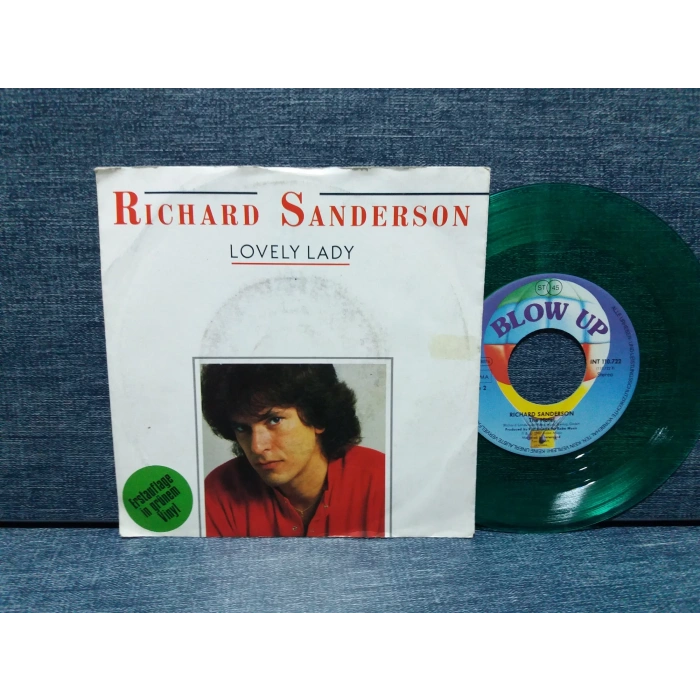 RICHARD SANDERSON LOVELY LADY  ( RENKLİ PLAK )